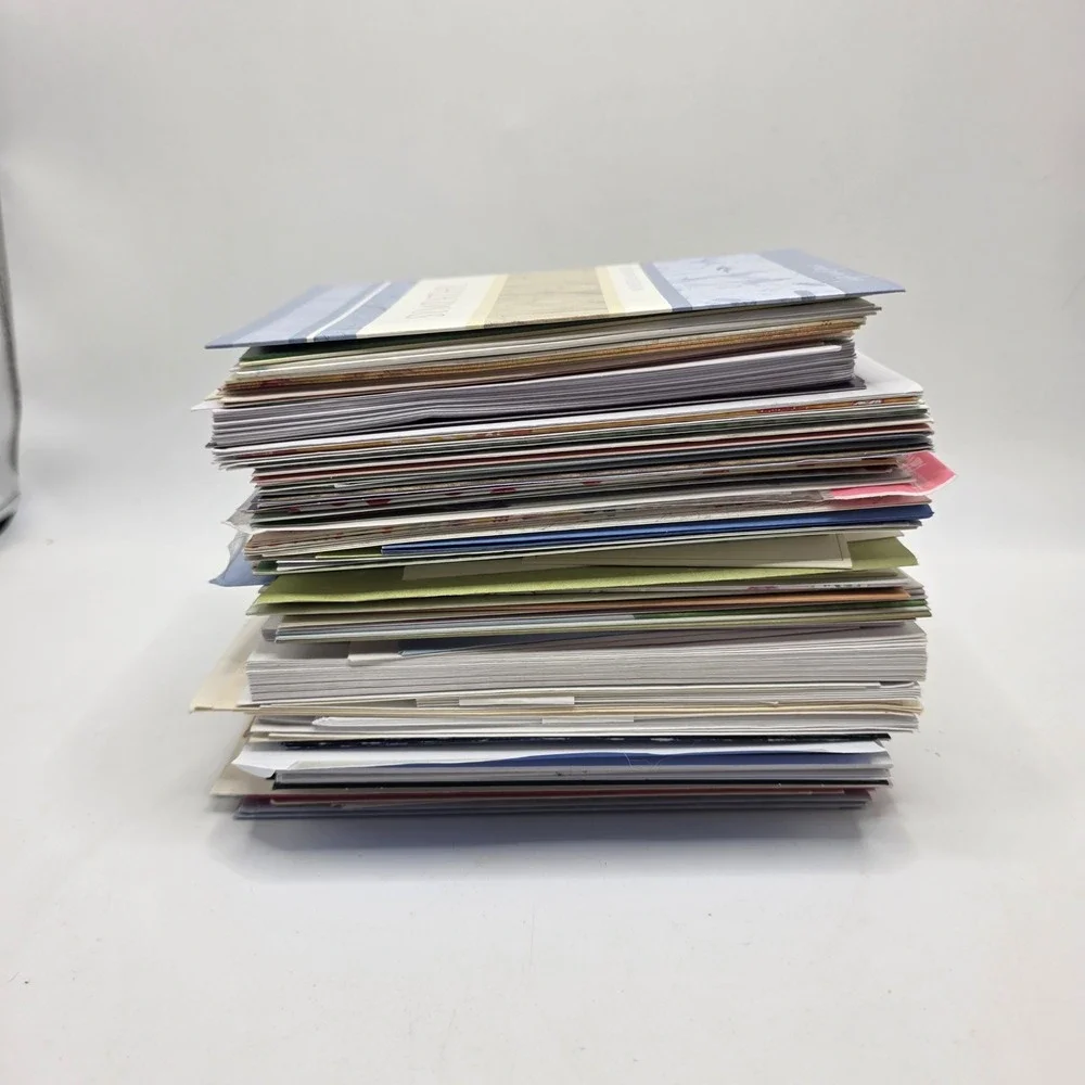Mixed Greeting Card Lot Vintage Unused Birthday‎ Sympathy Christmas 3lb Bulk